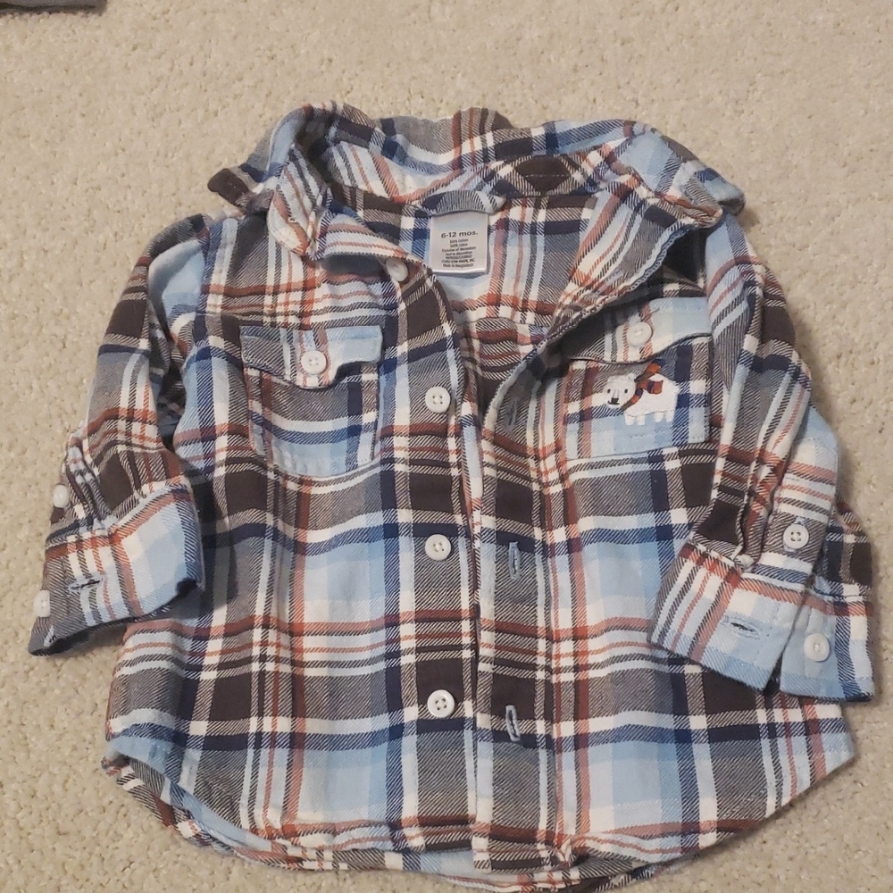 6-12 Month Baby Flannel Shirt